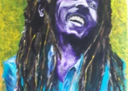 Bob Marley 120x80 cm, prijs op aanvraag